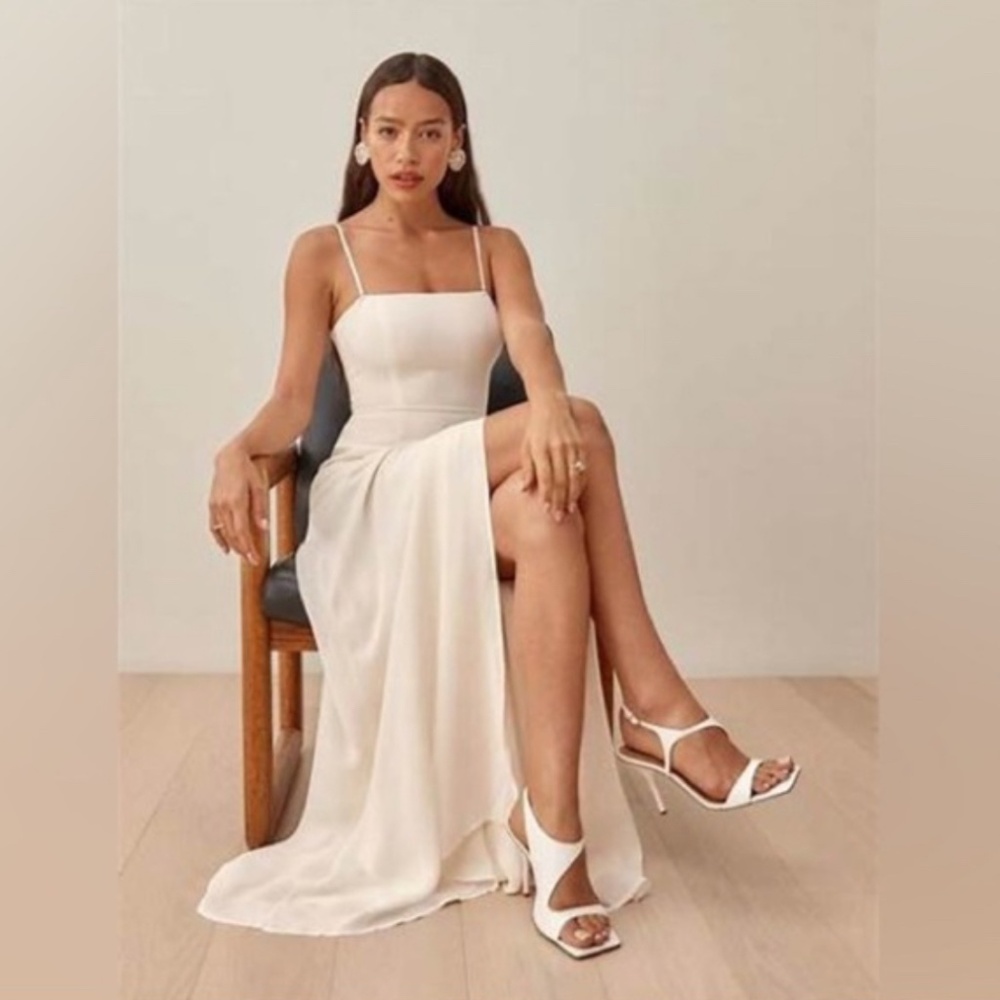 Reformation Ingrid Dress Ivory
